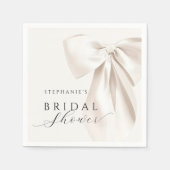 White Bow-Vrijgezellenfeest Servet (Voorkant)