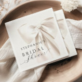 White Bow-Vrijgezellenfeest Servet