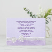 White bow Wedding Vow Renewal Kaart (Staand voorkant)