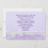 White bow Wedding Vow Renewal Kaart (Voorkant)