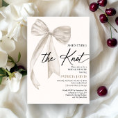 White Bow Ze bindt het knoop Vrijgezellenfeest Kaart