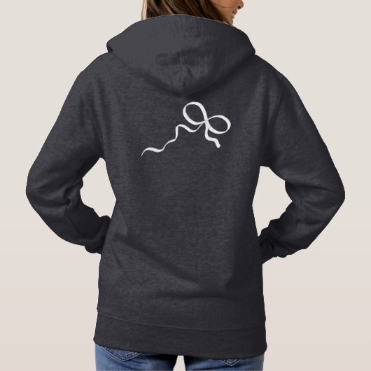 White bows hoodie (Achterkant)