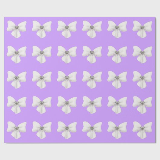 White Bows inpakpapier (Vlak)
