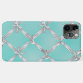 White Bows Turquoise Robin's Egg Blue Case-Mate iPhone Case (Achterkant (horizontaal))