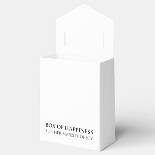 White Box of Happiness for Her Majesty Bedankdoosjes (Geopend)