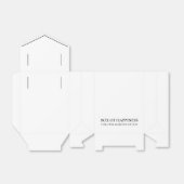 White Box of Happiness for Her Majesty Bedankdoosjes (Uitgevouwen)