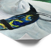 White boxer Dog Art Print (Hoek)