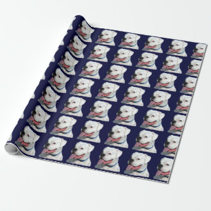 White Boxer dog Cadeaupapier