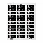 White Boxer dog Etiket (Full Sheet)