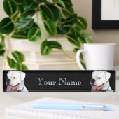 White Boxer dog Naambordje