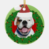 White boxer dog ornament (Voorkant)