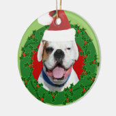 White boxer dog ornament (Links)