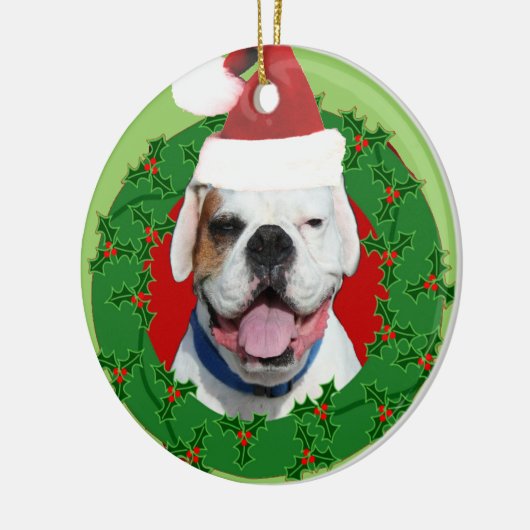 White boxer dog ornament (Links)