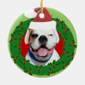 White boxer dog ornament (Achterkant)