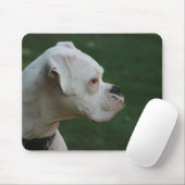 White Boxer Dog Photo Muismat (Met muis)
