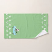 White Boxer Dog Thormed Bathroom Decor - Groen Bad Handdoek (Handdoek)