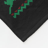 White Boxer Dog Ugly Christmas Sweater Funny Xmas  Fleece Deken (Hoek)