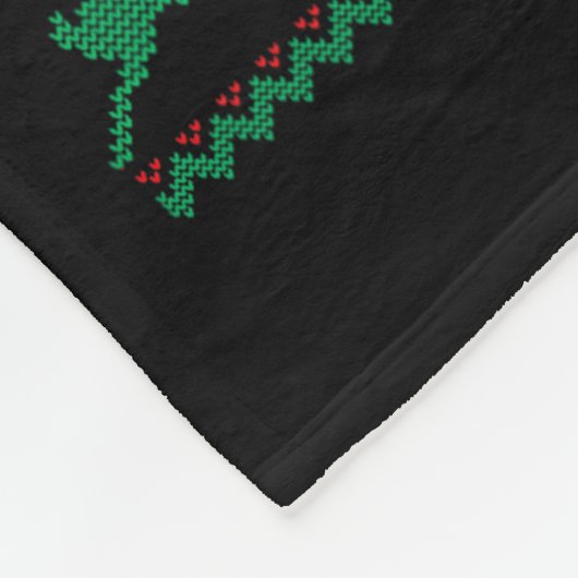 White Boxer Dog Ugly Christmas Sweater Funny Xmas  Fleece Deken (Hoek)