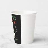 White Boxer Dog Ugly Christmas Sweater Funny Xmas  Papieren Bekers (Links)