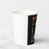 White Boxer Dog Ugly Christmas Sweater Funny Xmas  Papieren Bekers (Rechts)