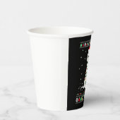 White Boxer Dog Ugly Christmas Sweater Funny Xmas  Papieren Bekers (Rechts)