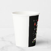 White Boxer Dog Ugly Christmas Sweater Funny Xmas  Papieren Bekers (Rechts)