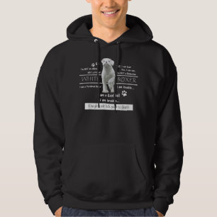 White boxer Facts Hoodie