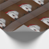 White boxer kerst cadeaupapier (Hoek)