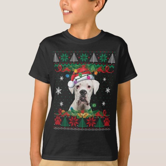 White Boxer-kerstkerstkerstkerstkerstkerstman, Ugl T-shirt (Voorkant)