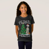 White Boxer-kerstlampjes Funny Pajama Dog Love T-shirt (Voorkant volledig)