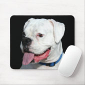 White Boxer mousepad Muismat (Met muis)