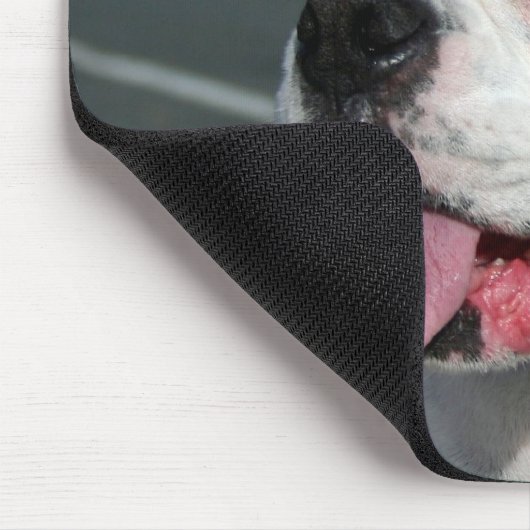 White Boxer mousepad Muismat (Hoek)