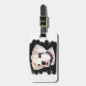 White Boxer puppy Bagagelabel (Voorkant verticaal)