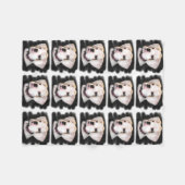 White Boxer puppy Fleece Deken (Voorkant (Horizontaal))