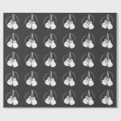 White boxing Ghandschoenen Boxer Cadeaupapier (Vlak)