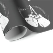 White boxing Ghandschoenen Boxer Cadeaupapier (Rol Hoek)