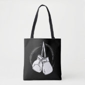 White boxing Ghandschoenen Boxer Tote Bag (Voorkant)