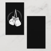 White boxing Ghandschoenen Boxer Visitekaartje (Voorkant / Achterkant)