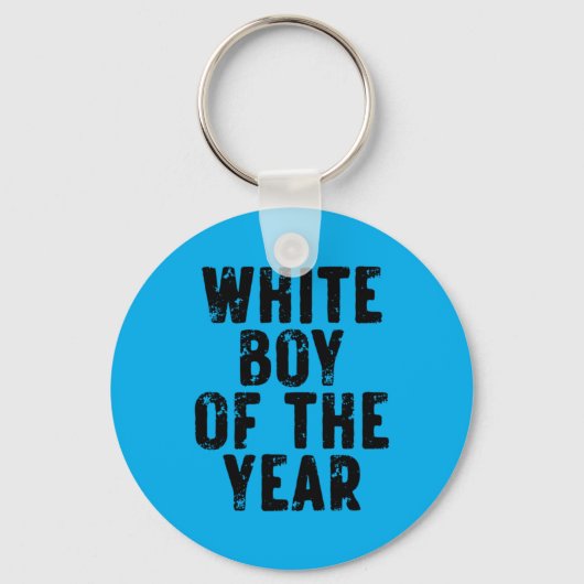 White Boy Of The Year - Vintage Black Sleutelhanger (Voorkant)