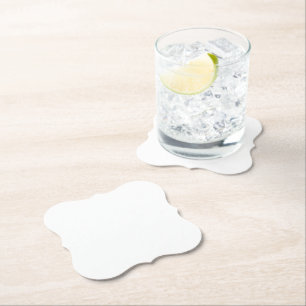 White Bracket Kartonnen Onderzetters