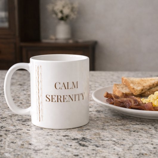 White Braid Serenity Classic Mug, 11 oz Koffiemok