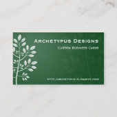 White Branch on Green Visitekaartje (Achterkant)