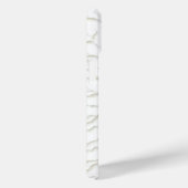 White Branch Texture iPhone Case Minimal Design (Achterkant / Rechts)