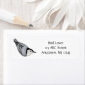 White Breast Nuthatch Label (Insitu)