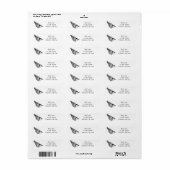 White Breast Nuthatch Label (Full Sheet)