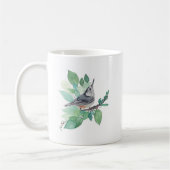White Breastch Nuthatch Bird Coffee Mok (Links)