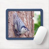 White Breasted Nuthatch Mousepad Muismat (Met muis)