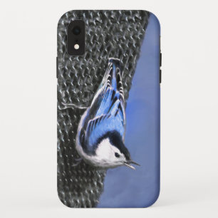White-Breasted Nuthatch schilderende Originele Bir Case-Mate iPhone Case