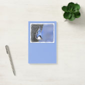 White-Breasted Nuthatch schilderende Originele Bir Post-it® Notes (Kantoor)