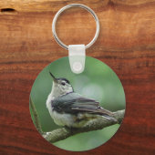 White Breasted Nuthatch Sleutelhanger 2 (Voorkant)